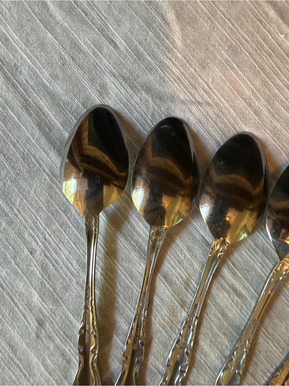 Vtg Oneida Northland Teaspoons Dinner Spoons 6”- Set of 6